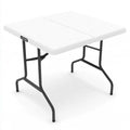 Inklapbare tafel van kunststof, kleur grijs