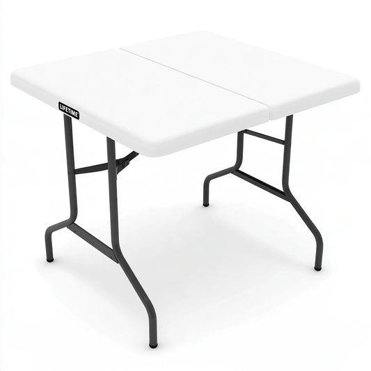 Inklapbare tafel van kunststof, kleur grijs